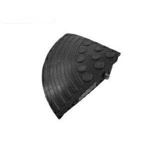 テラダ セフティアップ段差解消プレート コーナー用 10cm ダークグレーW270×D270×H100mm 4957017200472