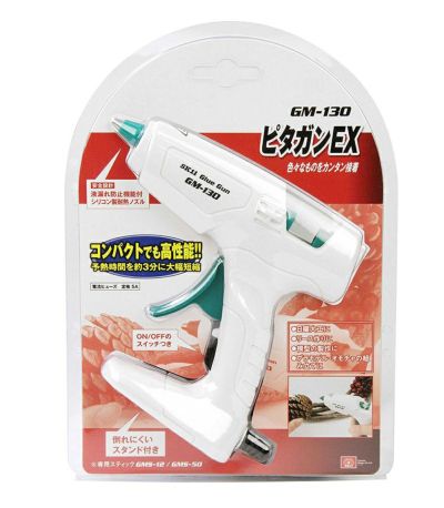 SK11 ボンドガン ピタガン EX 木材 紙 皮革 プラスチック用 手元スイッチ付き GM-130  藤原産業 4977292239035