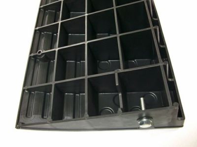 6個セット テラダ セフティアップ 段差解消 プレート 基本 10cm ダークグレー 4957017200458S