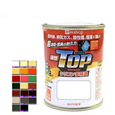 カンペハピオ トップガード 0.8Ｌ （油性 つやあり 多用途 塗料） R012J